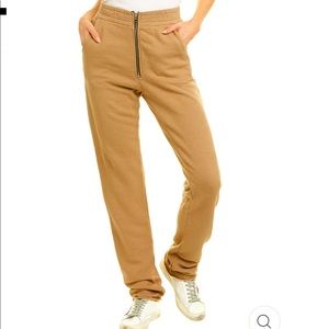 Cotton Citizen Dark Tan Zip Trousers NWOT